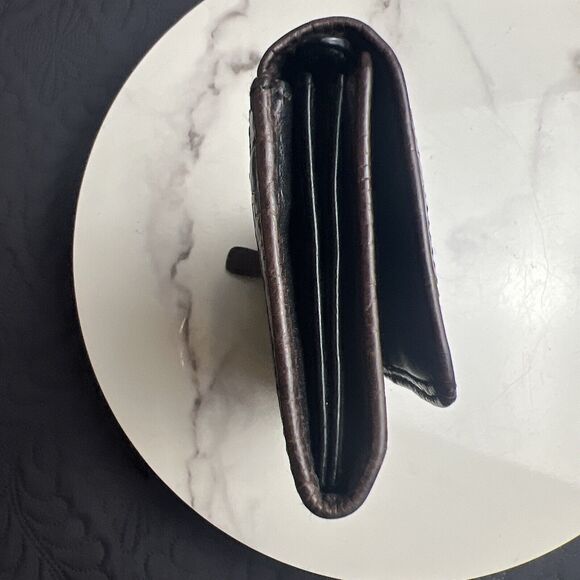 Vintage Brighton Genuine Leather Black & Brown Wallet/Cross Body Clutch Bag Used - Picture 9 of 11